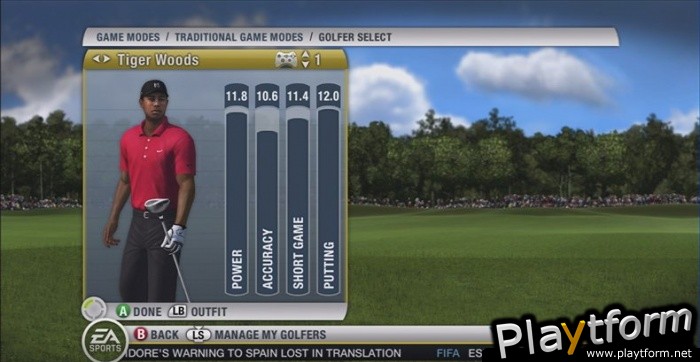 Tiger Woods PGA Tour 10 (Xbox 360)