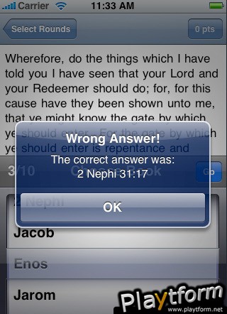 The Scripture Game (iPhone/iPod)