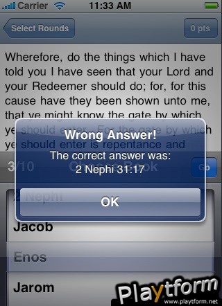 The Scripture Game (iPhone/iPod)