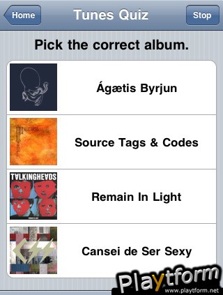 Tunes Quiz (iPhone/iPod)