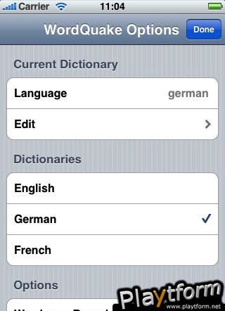 WordQuake (iPhone/iPod)
