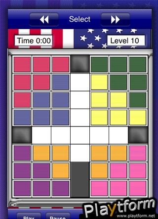 BrainFreeze Puzzles - 4th of July Cube Puzzle Board Game (iPhone/iPod)