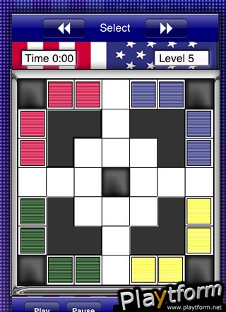 BrainFreeze Puzzles - 4th of July Cube Puzzle Board Game (iPhone/iPod)