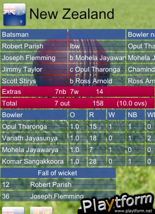 Flip Cricket (iPhone/iPod)