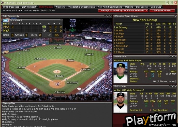 Out of the Park Baseball 10 (PC)