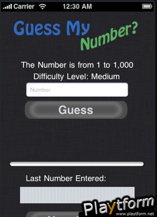 Guess My Number (iPhone/iPod)