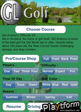 GL Golf (iPhone/iPod)