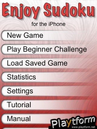 Enjoy Sudoku (iPhone/iPod)