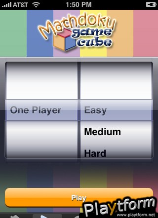 Mathdoku Game Cube (iPhone/iPod)