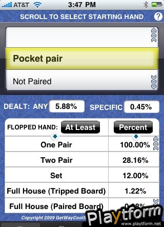 Pocket Poker Pro (iPhone/iPod)