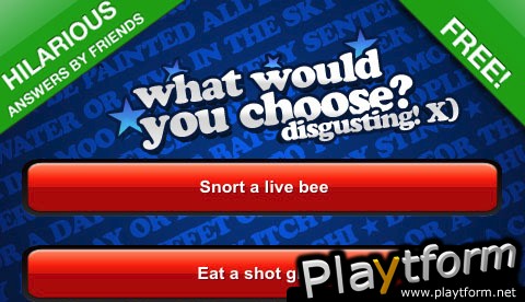 What Would You Choose? Party Game (iPhone/iPod)
