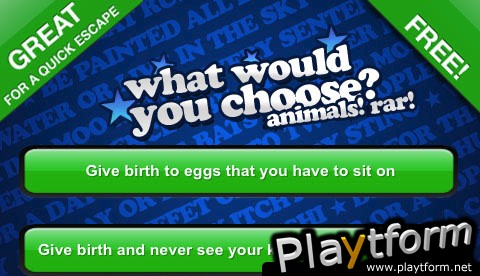 What Would You Choose? Party Game (iPhone/iPod)