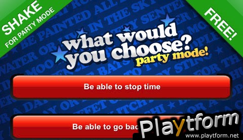 What Would You Choose? Party Game (iPhone/iPod)