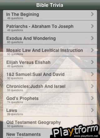 Bible Trivia Quiz (iPhone/iPod)