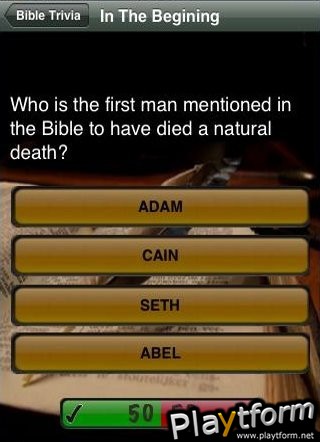 Bible Trivia Quiz (iPhone/iPod)
