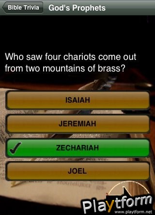 Bible Trivia Quiz (iPhone/iPod)