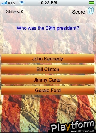 President  Trivia (iPhone/iPod)