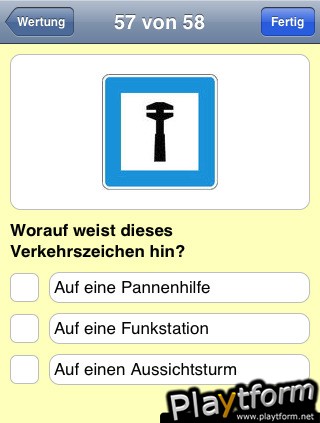 Verkehrszeichen Quiz (iPhone/iPod)