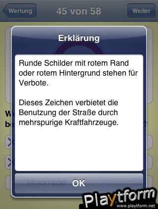 Verkehrszeichen Quiz (iPhone/iPod)