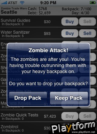 Zombie Trade Wars (iPhone/iPod)