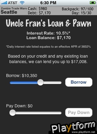 Zombie Trade Wars (iPhone/iPod)
