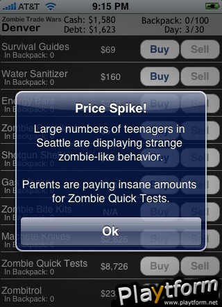 Zombie Trade Wars (iPhone/iPod)