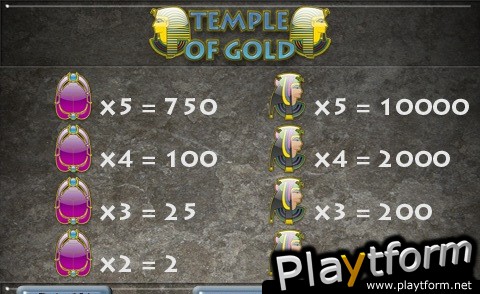 Temple of Gold Slots (iPhone/iPod)