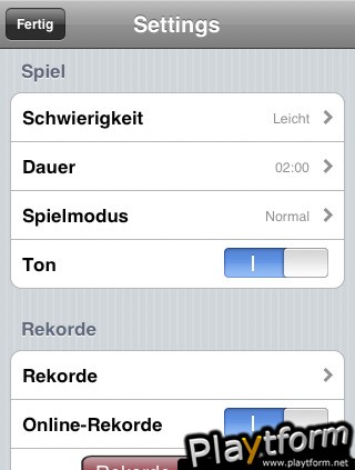Wortsalat (iPhone/iPod)