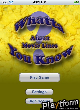 Movie Lines Trivia (iPhone/iPod)