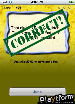 Movie Lines Trivia (iPhone/iPod)