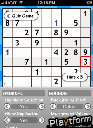 Sudoku Challenge! (iPhone/iPod)