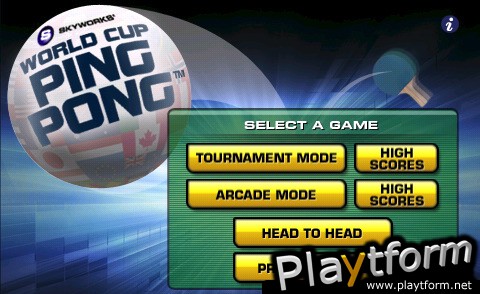 World Cup Ping Pong (iPhone/iPod)