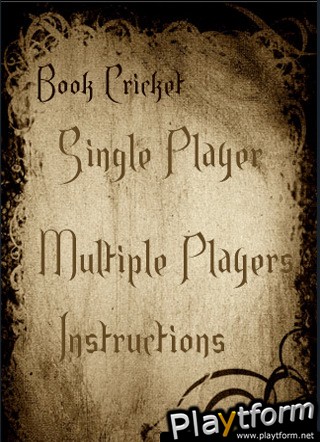 Book Cricket (iPhone/iPod)