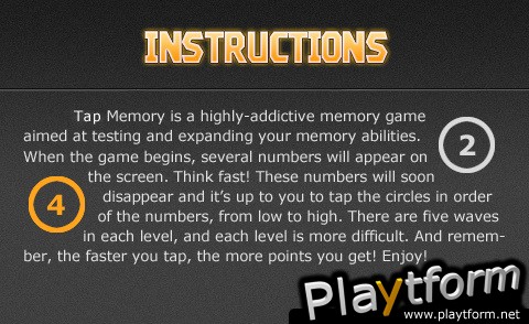 Tap Memory (iPhone/iPod)