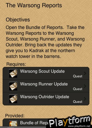 WoWiQuest (iPhone/iPod)