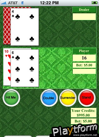 Blackjack on myHIP (iPhone/iPod)