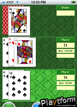 Blackjack on myHIP (iPhone/iPod)