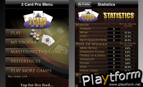 3 Card Pro Poker (iPhone/iPod)