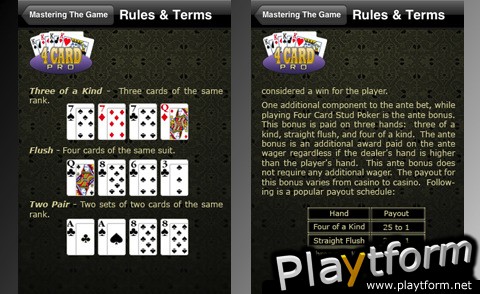 4 Card Pro Poker (iPhone/iPod)