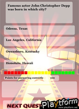 Movie Stars Trivia (iPhone/iPod)