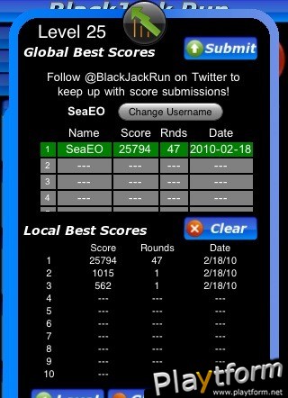 BlackJack Run (iPhone/iPod)