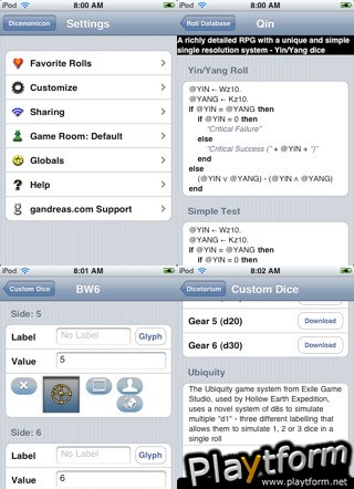 The Dicenomicon (iPhone/iPod)