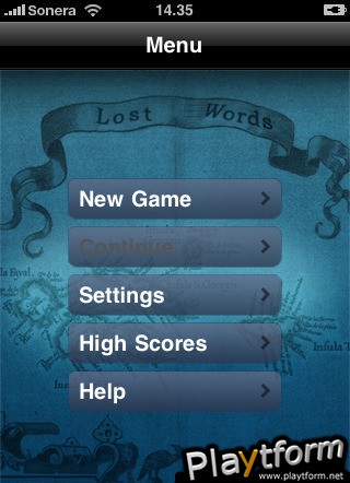 Lost Words (iPhone/iPod)