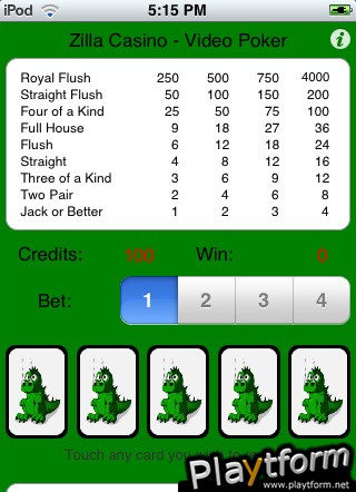 Zilla Casino (iPhone/iPod)