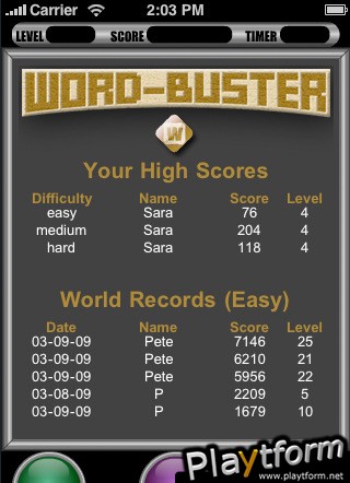Word-Buster (iPhone/iPod)