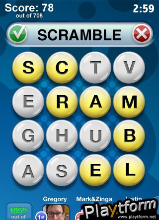 Word Scramble by Zynga (iPhone/iPod)