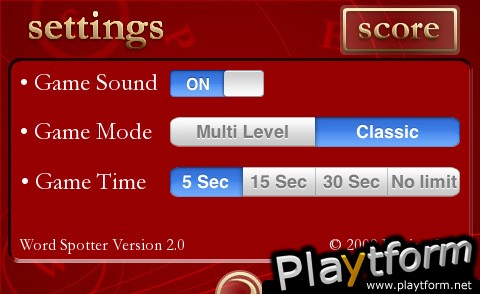 Word Spotter (iPhone/iPod)