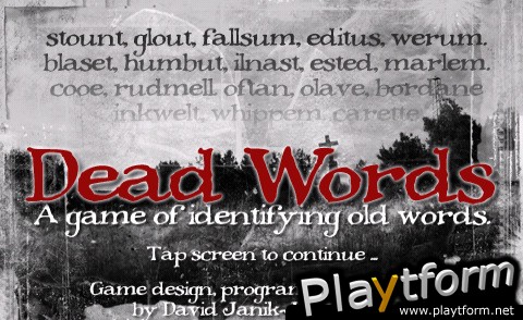Dead Words (iPhone/iPod)