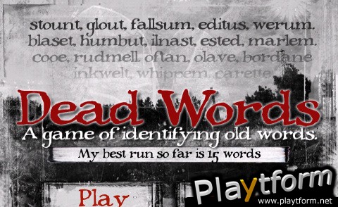 Dead Words (iPhone/iPod)