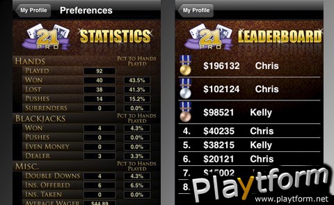21 Pro: Blackjack (iPhone/iPod)